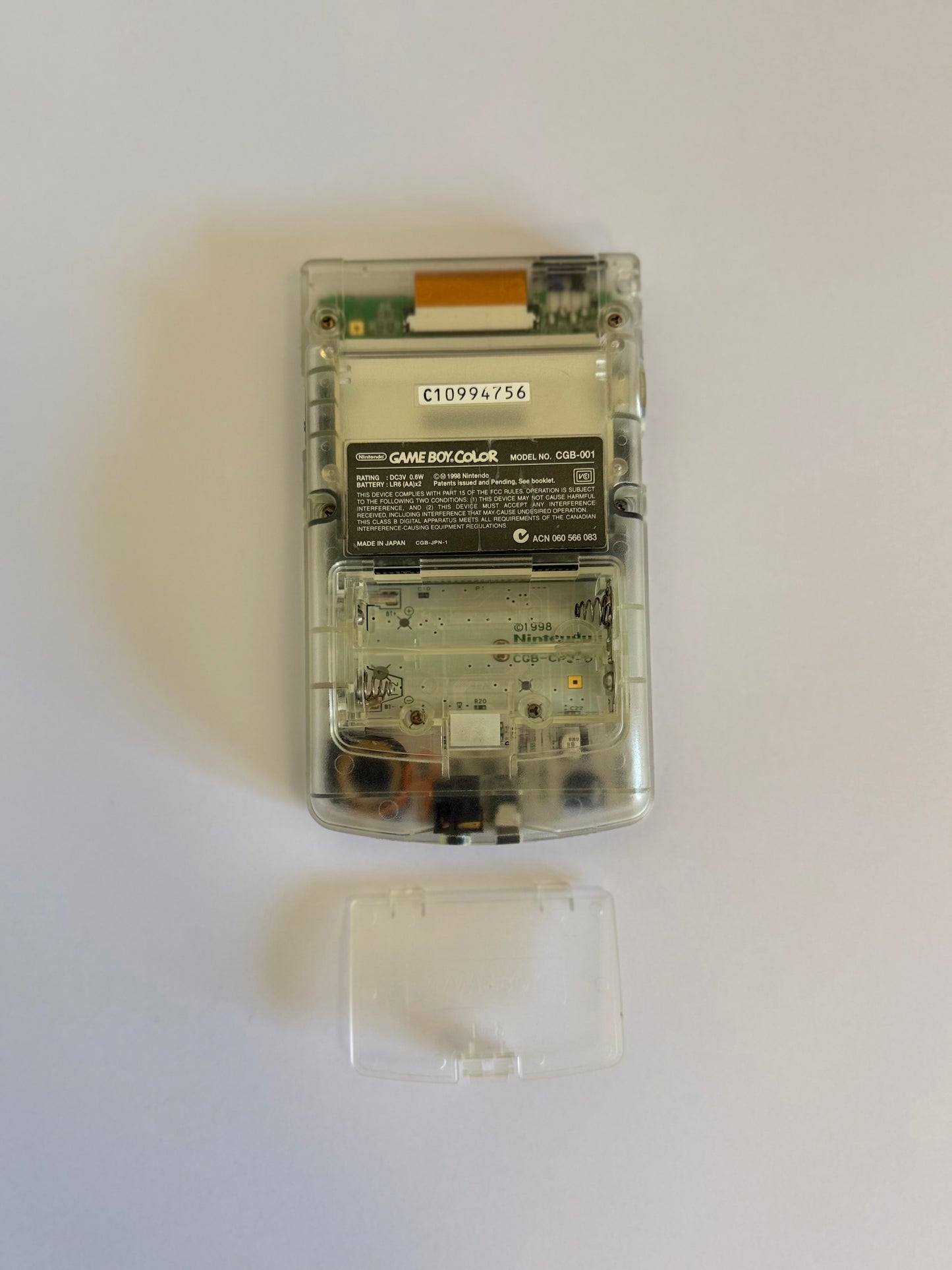 Game Boy Color – Clear | Authentic Japanese Retro Console (Refurbished)