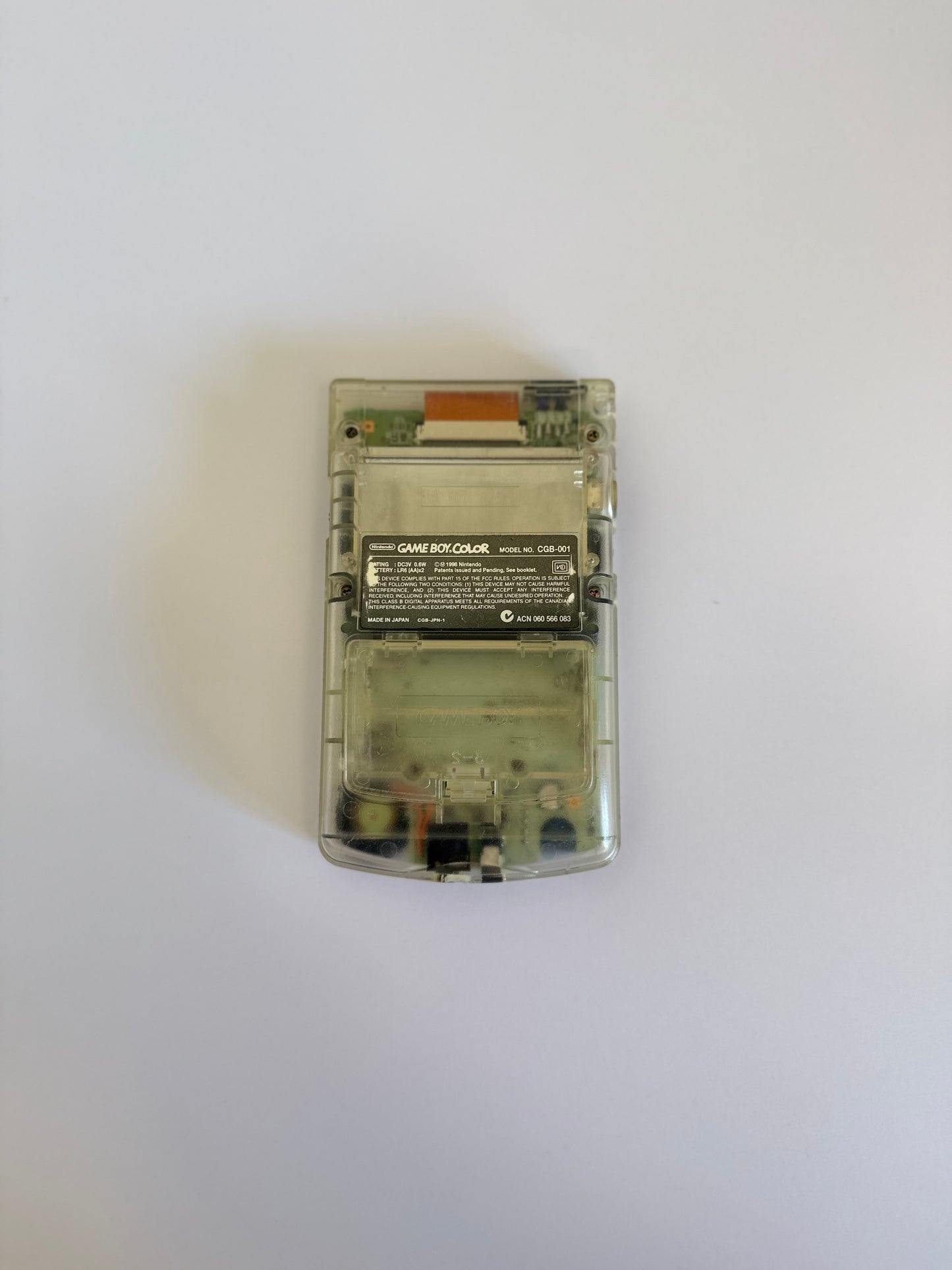 Game Boy Color – Clear | Authentic Japanese Retro Console (Refurbished)