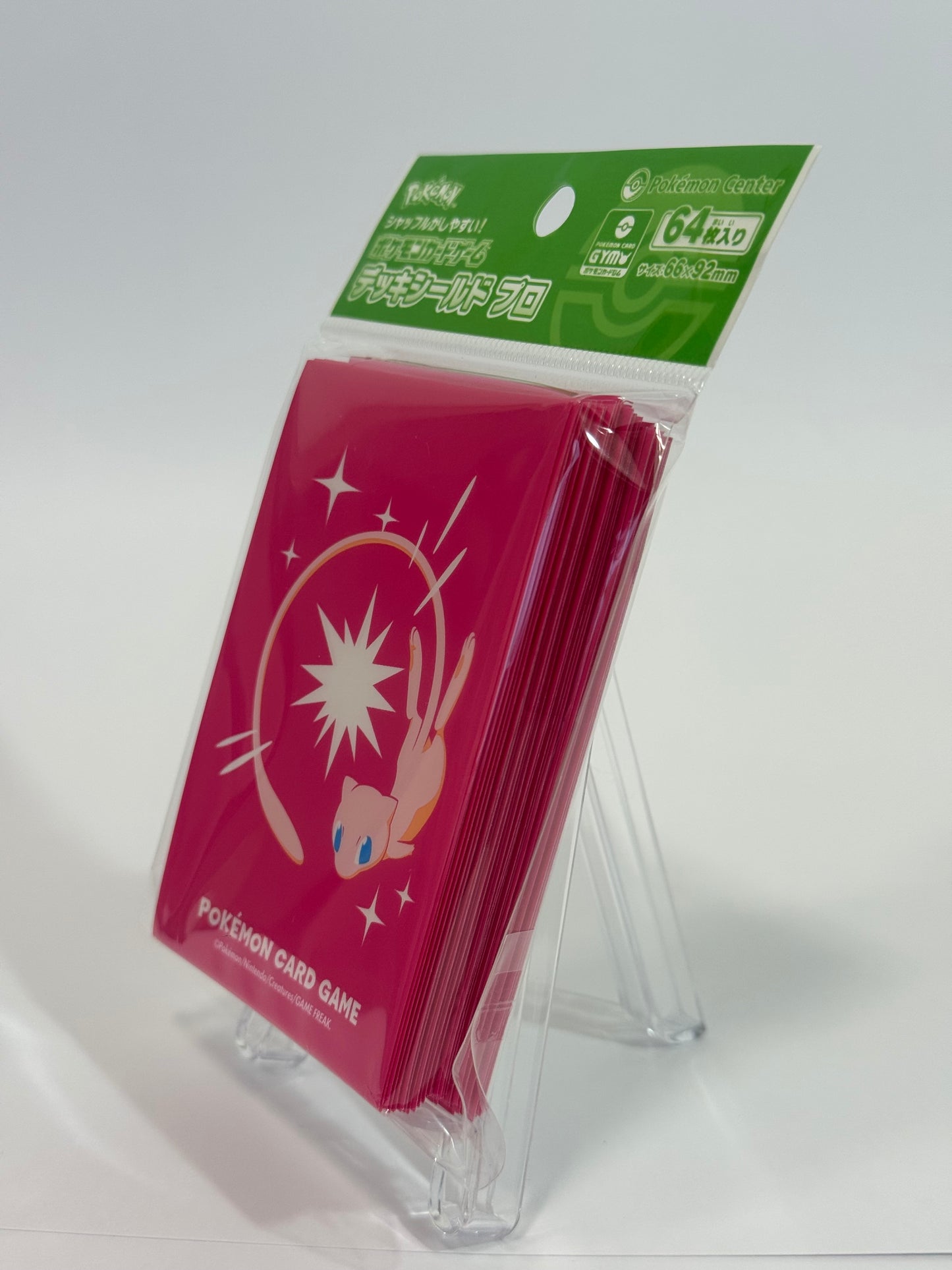 Pokémon Center Japan – Mew Deck Sleeves Pro | Pokémon Card Game 64-Pack | Official 2025 Pink Mew Design