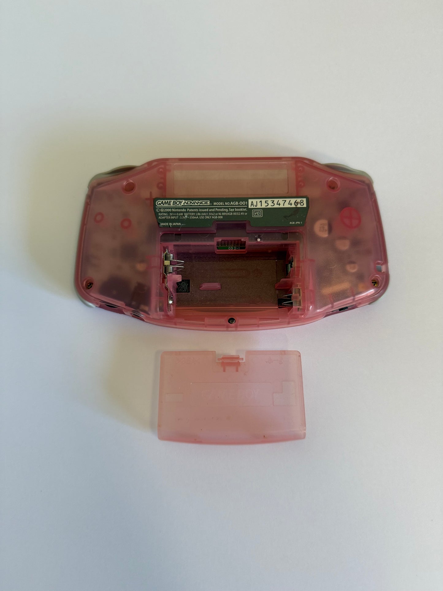 Game Boy Advance – Clear Pink | Authentic Japanese Retro Console (Refurbished)