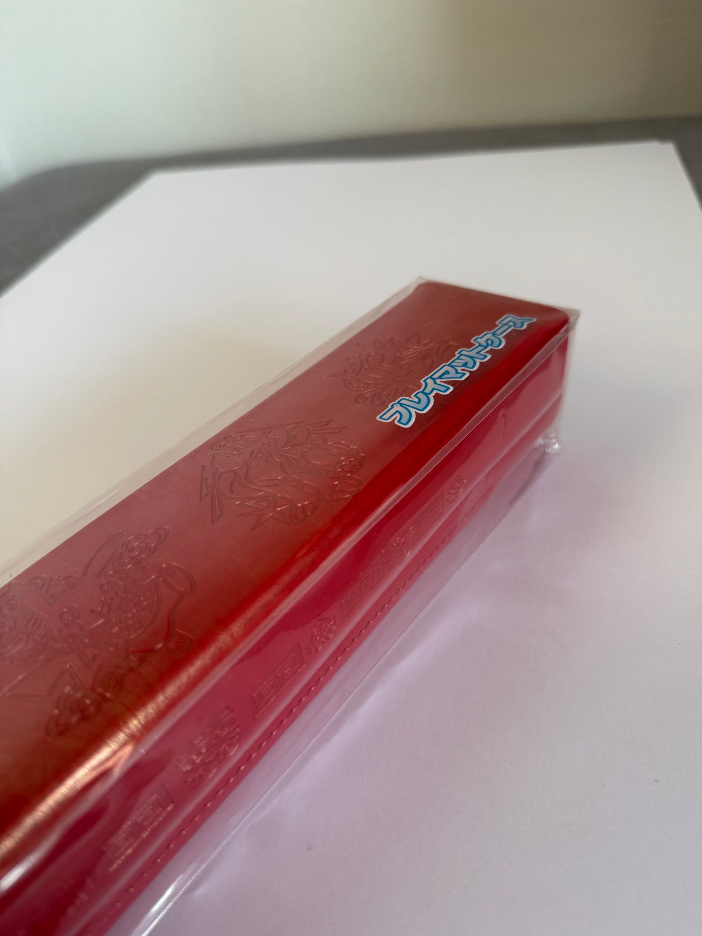 Pokémon Center Japan Playmat Case – Red Embossed Edition – Official Pokémon TCG Storage Box – 2023 Release