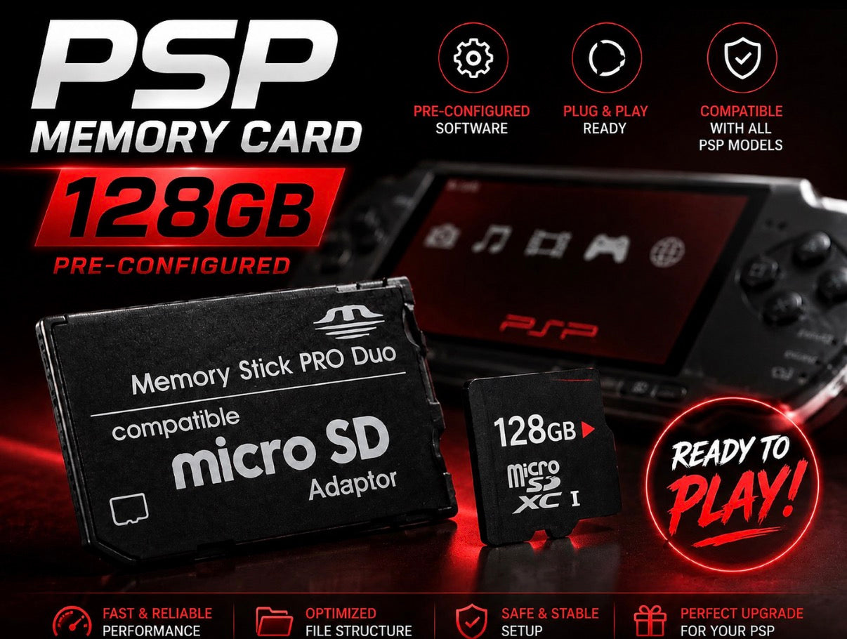 PSPプリインストール済みメモリーカード|タイトルとエミュレーターが含まれます