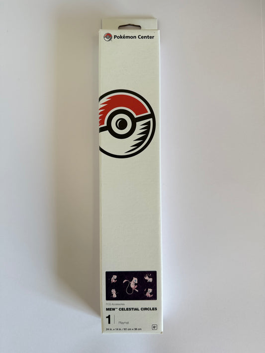 Pokémon Center Official Playmat – Mew “Celestial Circles” – Limited Edition – Sealed