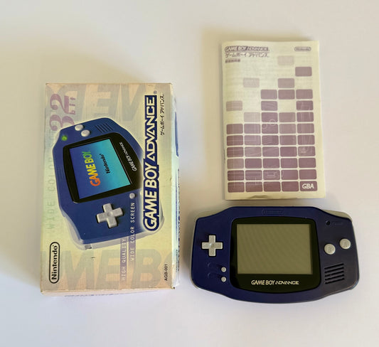 Game Boy Advance – Indigo | Authentic Japanese Retro Console (Refurbished, with Original Box & Manual)