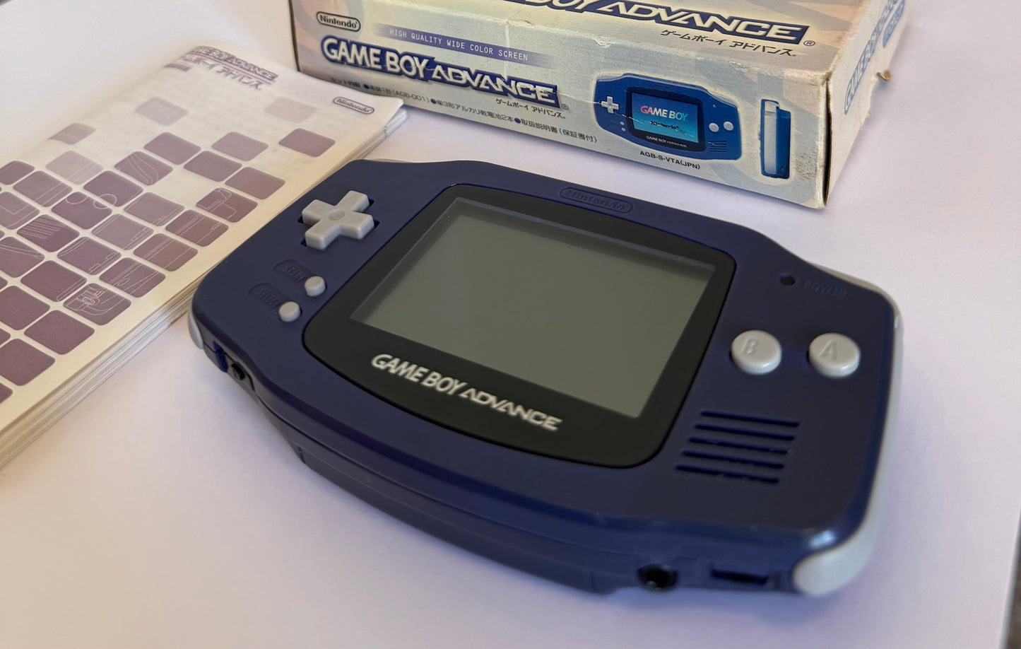 Game Boy Advance – Indigo | Authentic Japanese Retro Console (Refurbished, with Original Box & Manual)