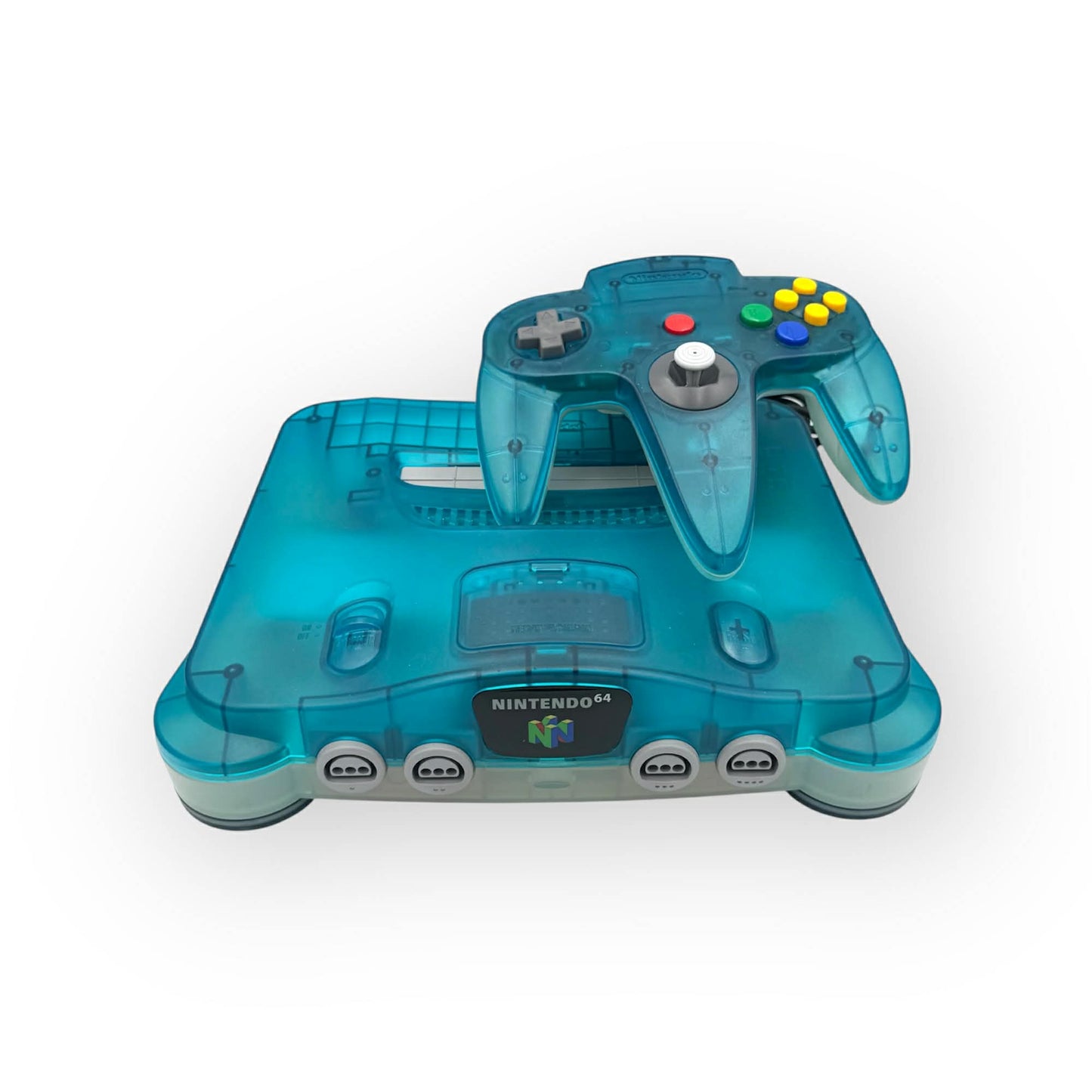 ニンテンドー64 – クリアブルー（箱入り） 