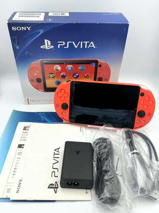PS Vita 2000 – ネオンオレンジ（箱入りコンプリート） 