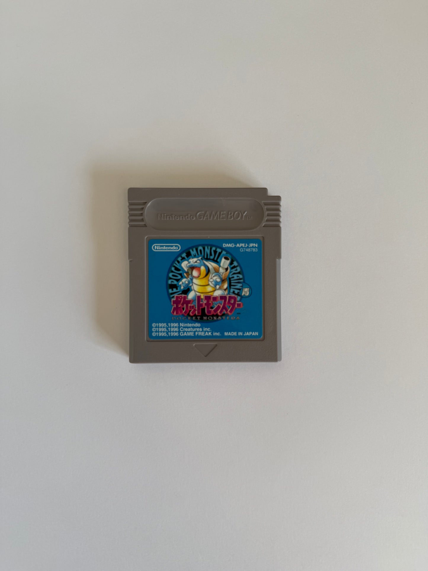 Pokémon Blue Version (流行青) – ゲームボーイジャパン 1996 – 正規任天堂カートリッジ