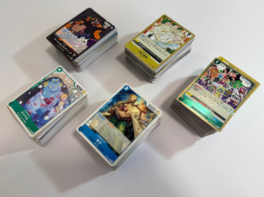 One Piece Card Game – 1kg Bulk Lot (≈480–500 Cards) | Common, Rare & Leader Mix | Japanese Edition