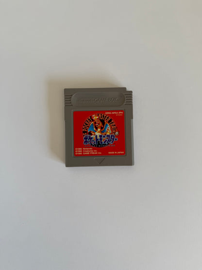 Pokémon Red – Pocket Monsters Aka Version (Japan, 1996) – Game Boy – Authentic Nintendo Cartridge