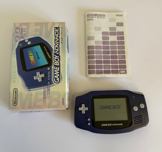 Game Boy Advance – Indigo | Authentic Japanese Retro Console (Refurbished, with Original Box & Manual)