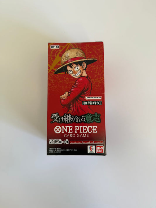 One Piece Card Game – Inherited Will Booster Box (OP-13) | Authentic Japanese Sealed Display (24 Packs)