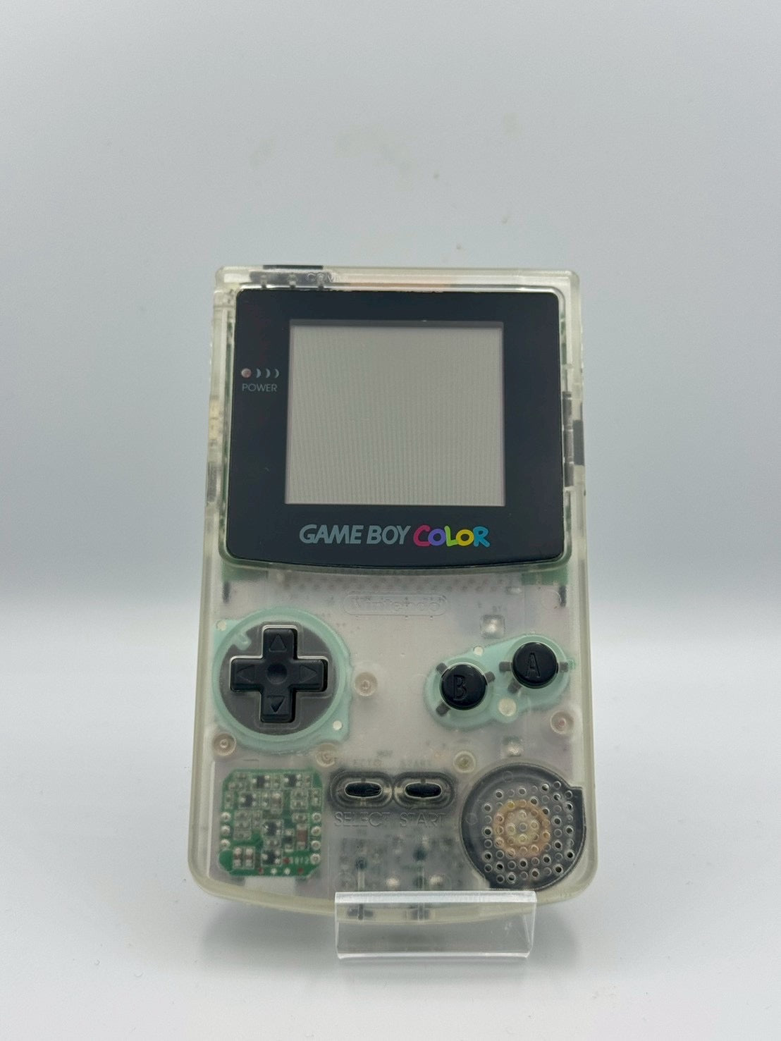 ゲームボーイカラー – クリアホワイト（透明）