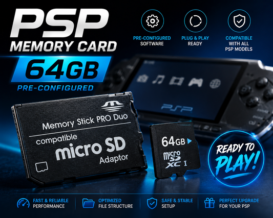 PSPプリインストール済みメモリーカード｜タイトルとエミュレーターが含まれます
