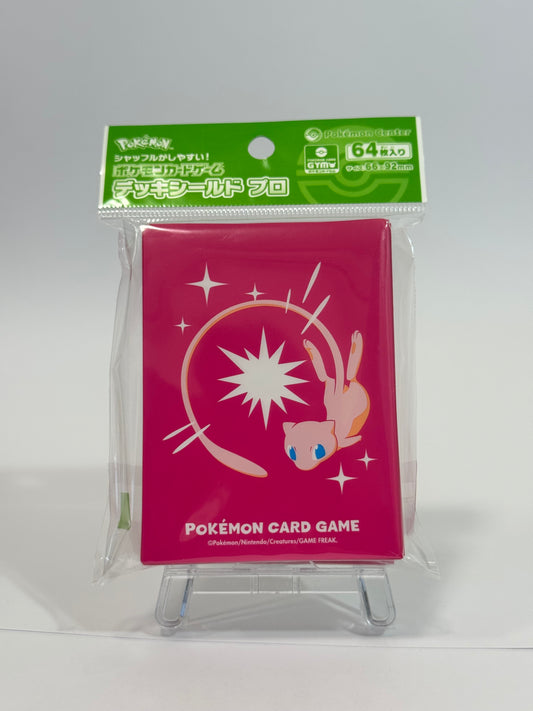 Pokémon Center Japan – Mew Deck Sleeves Pro | Pokémon Card Game 64-Pack | Official 2025 Pink Mew Design