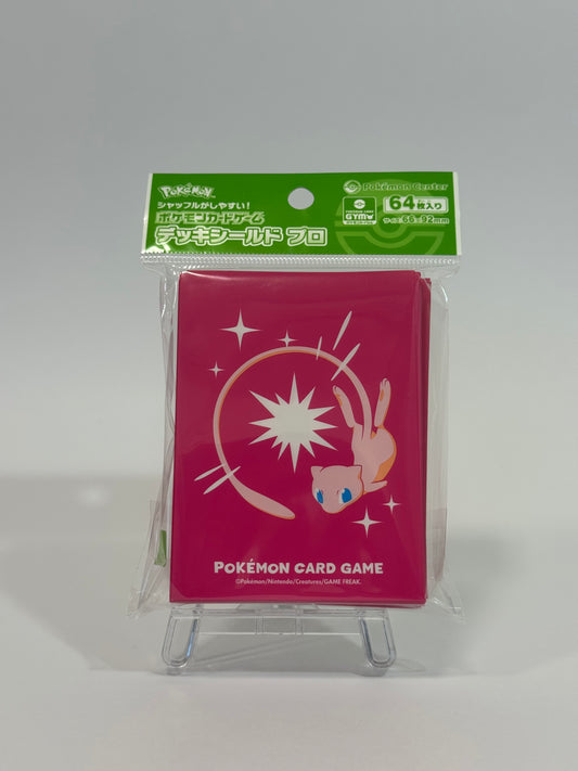 Pokémon Center Japan – Mew Deck Sleeves Pro | Pokémon Card Game 64-Pack | Official 2025 Pink Mew Design