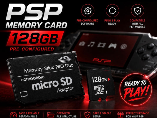PSPプリインストール済みメモリーカード｜タイトルとエミュレーターが含まれます