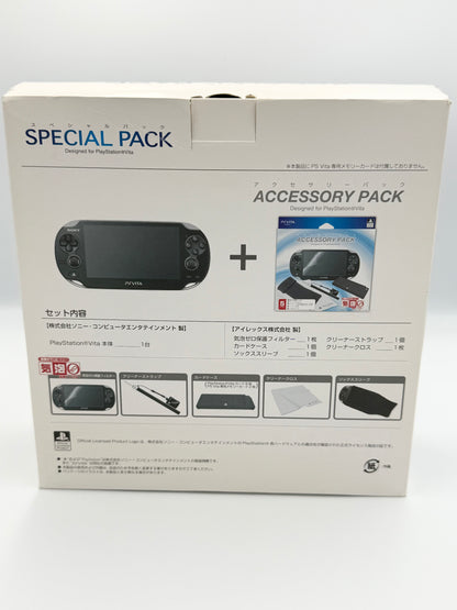PS Vita Sapphire Blue PCH-1000 + Accessory Pack - CIB