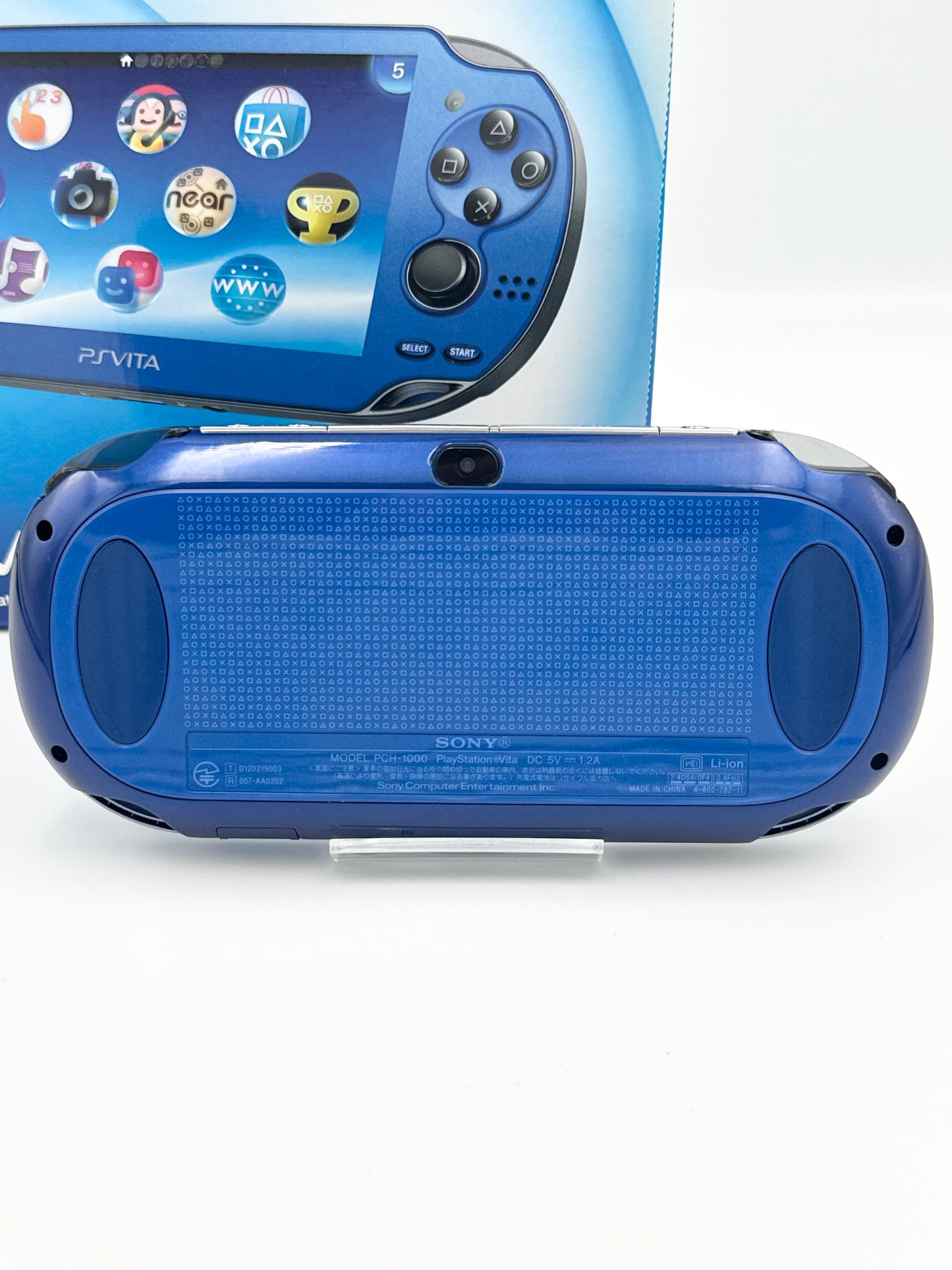 PS Vita Sapphire Blue PCH-1000 + Accessory Pack - CIB