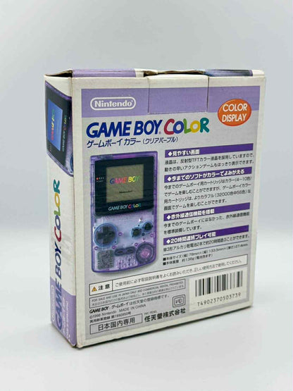 ゲームボーイカラー パープル – 箱と説明書付き